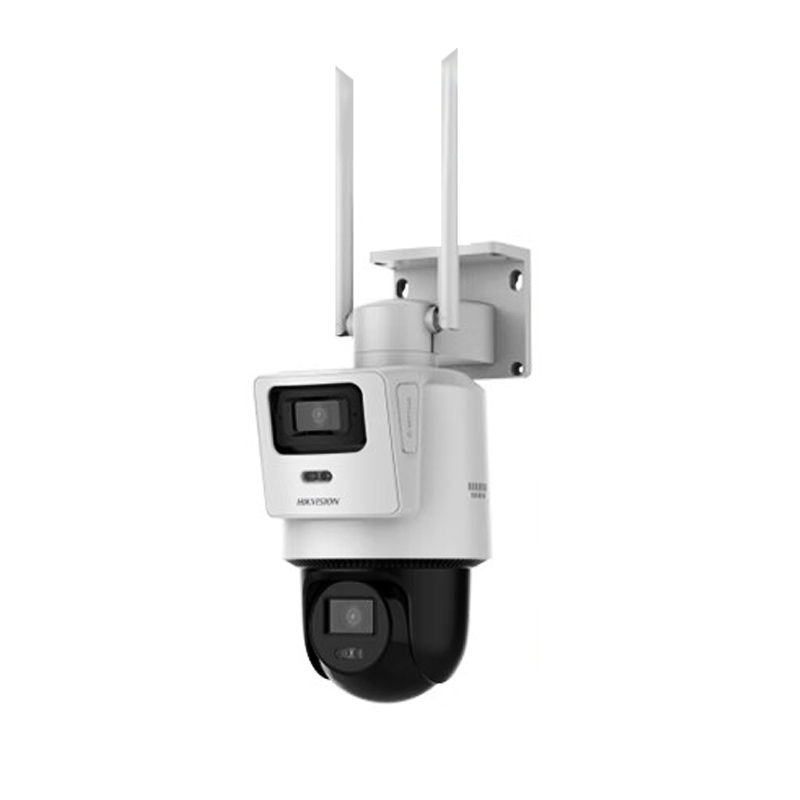 ?？低旽IKVISION DS-2DE3Q144MY-T/GLSE(4/4mm) 4G監(jiān)控器雙攝像頭